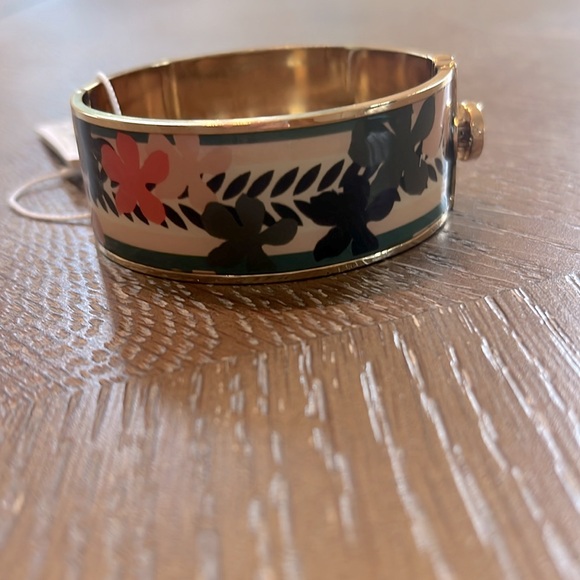 Ann Taylor Floral Enameled Cuff Bracelet - Picture 4 of 8